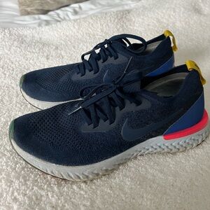 Nike Navy Blue Epic React Flyknit Womens Sneakers